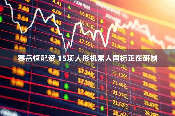 赛岳恒配资 15项人形机器人国标正在研制