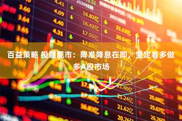 百益策略 投顾观市：降准降息在即，坚定看多做多A股市场