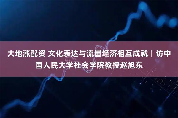 大地涨配资 文化表达与流量经济相互成就丨访中国人民大学社会学院教授赵旭东